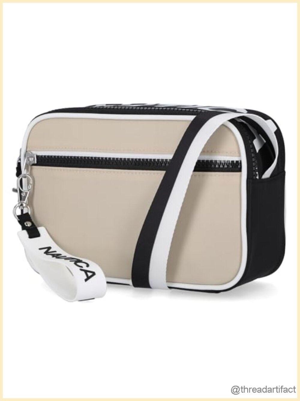 Nylon Crossbody Camera Bag with Adjustable Strap